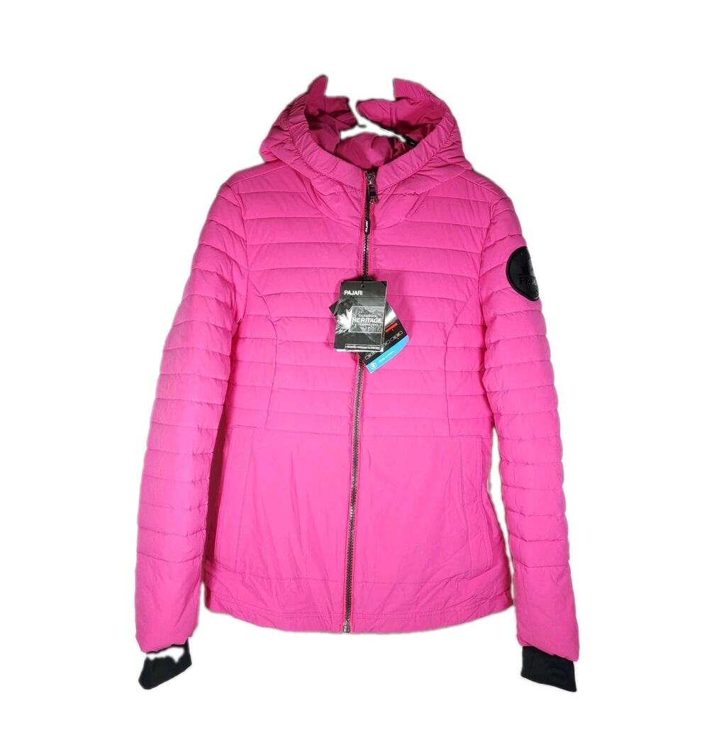 Pajar London Women’s Sz M Pink Quilted Thinsulate Insulated Rain Puffer Jacket